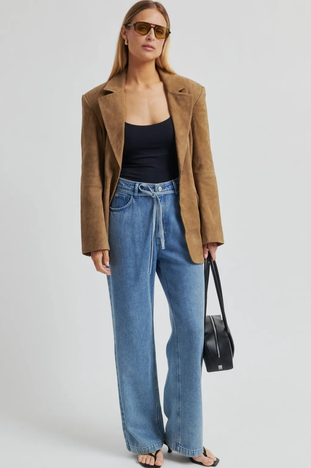 Sfsuellen Fitted Suede Blazer 60521