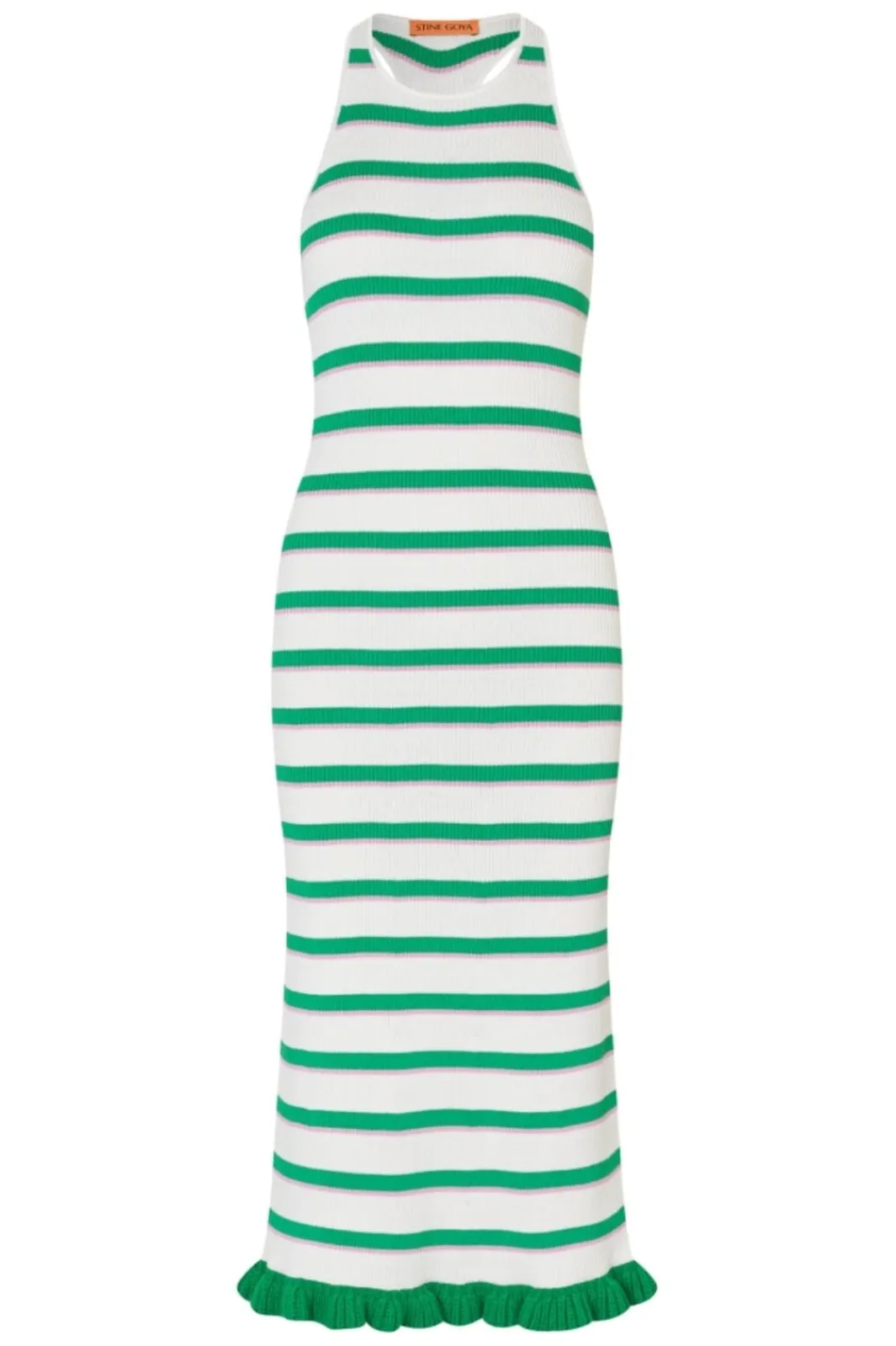 Stine Goya g2383 ightweight Knit, Ruffe Tank Dreg-pf25-d147-2383 | Klänningar