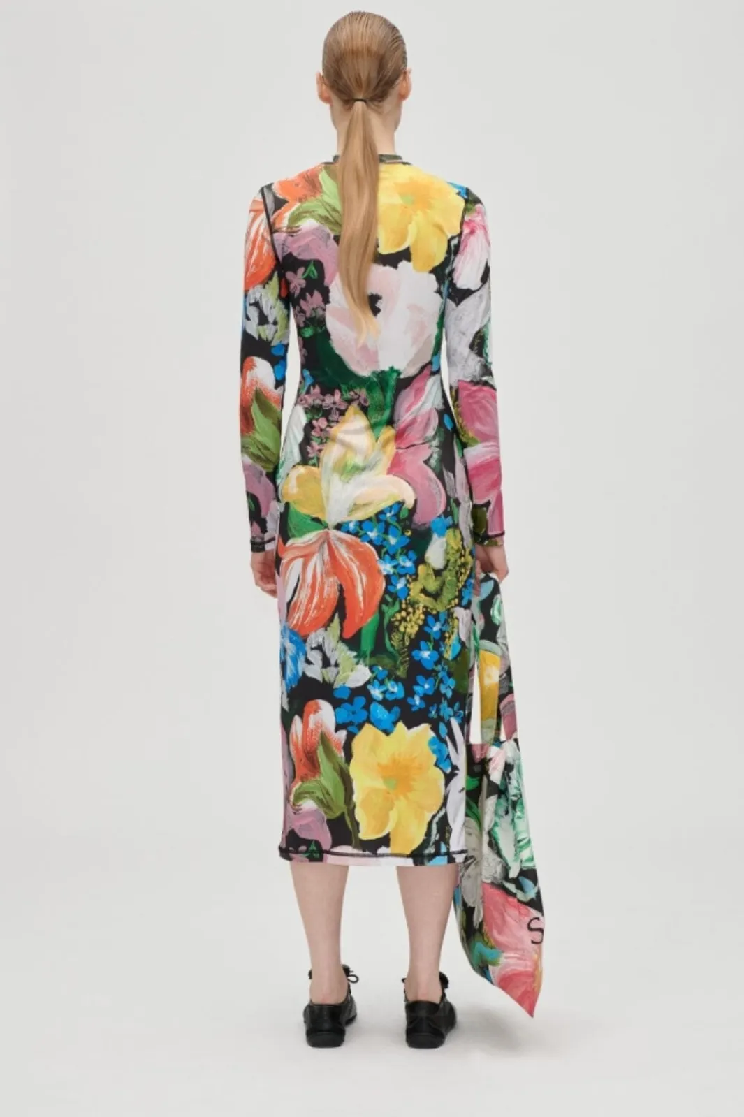 Stine Goya Sg2244 Stocking Jersey, Pullover Long Sleeve Midi Dresssg-aw25-d074-2244 | Klänningar