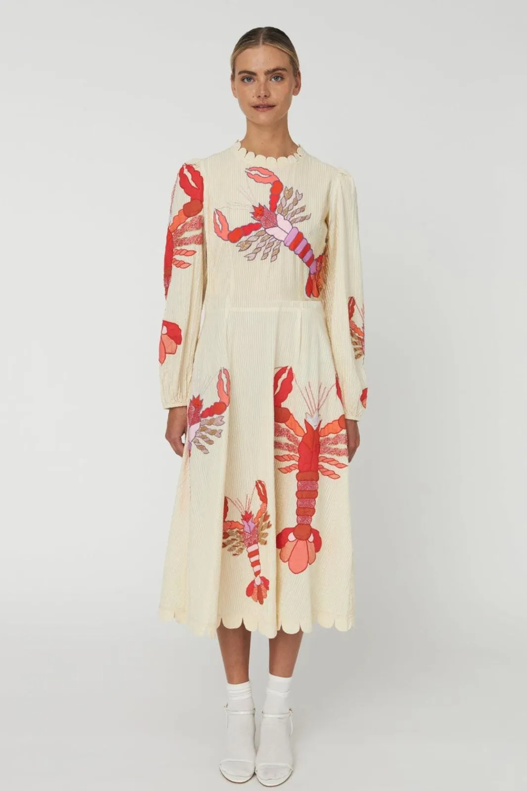Stella Nova Snembroidered Maxi Dresssu61-4382 | Klänningar