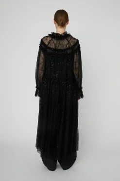 Snsheer Lace Maxi Cape Dressls54-4306