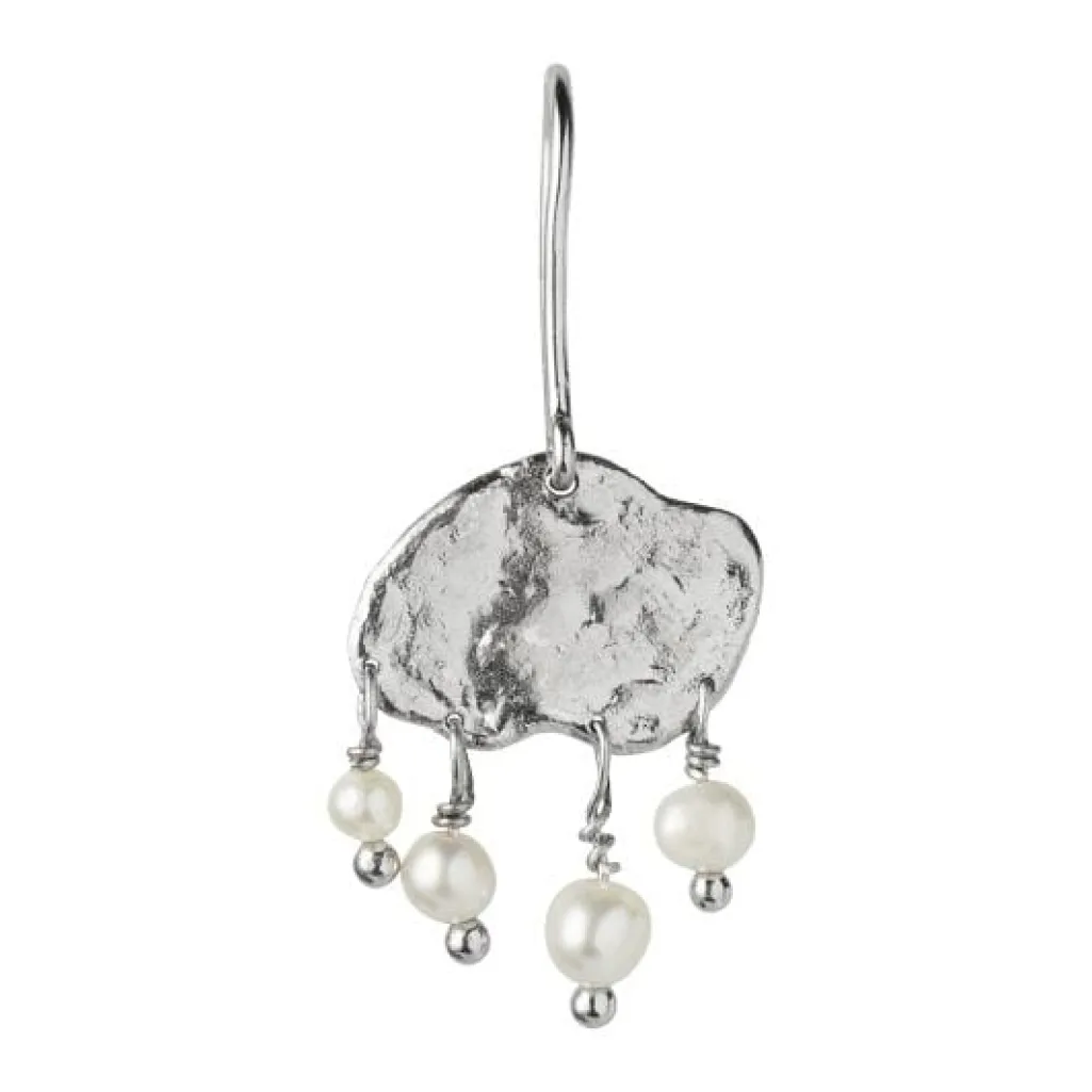 Stbig Goldenen Splash Earring – Elegant Pearls Silver