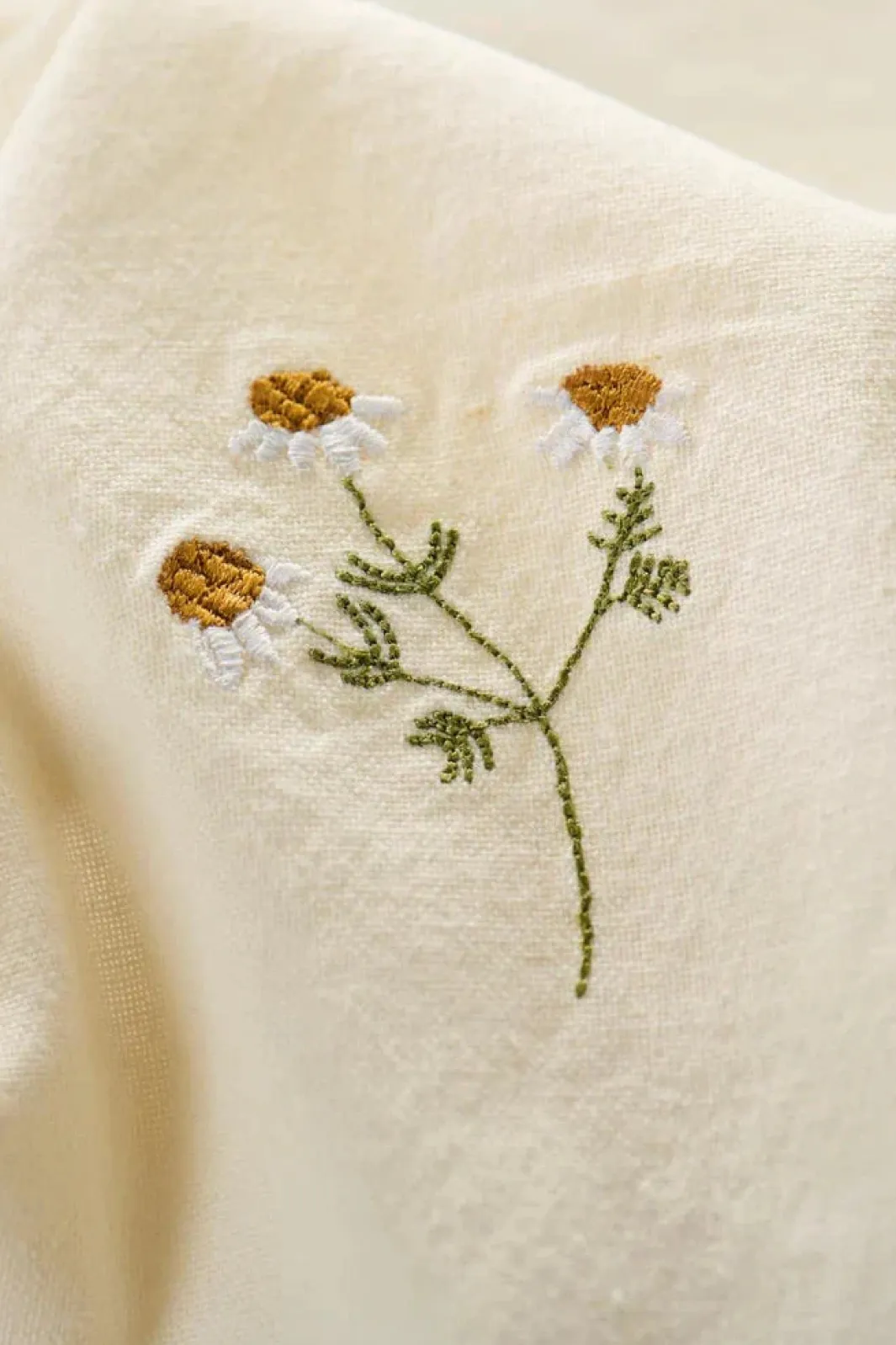 Ib Laursen Stofserviet Flora M/marguerit Butter Cream | Saker Till Köket