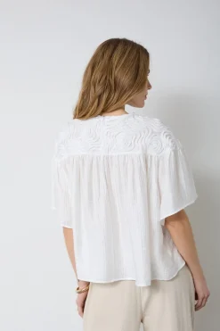 Co´Couture Taycc Fower Boue 45072 | T-Shirts & Toppar