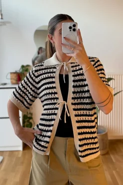 Modström Veterd tripe Cardigan 59052 | Cardigans