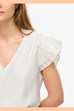Vila Vianu S/L V-Neck Top/Rn | T-Shirts & Toppar