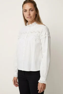 Vifima L/S Frill Shirt/Ls