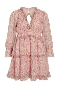 Vila Vijasmine L/S V-Neck Short Dress/Dc/Ka | Klänningar