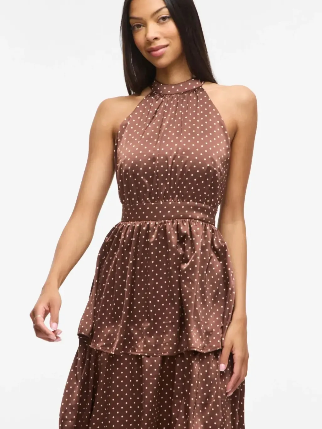 Vikimmie Halterneck Ankle Dress/Dc/Ka