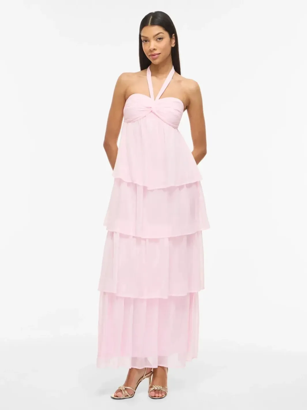 Vila Vilea Halterneck Layered Dress/Dc/Ka | Klänningar