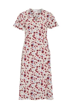 Vilovie S/S Wrap Midi Dress