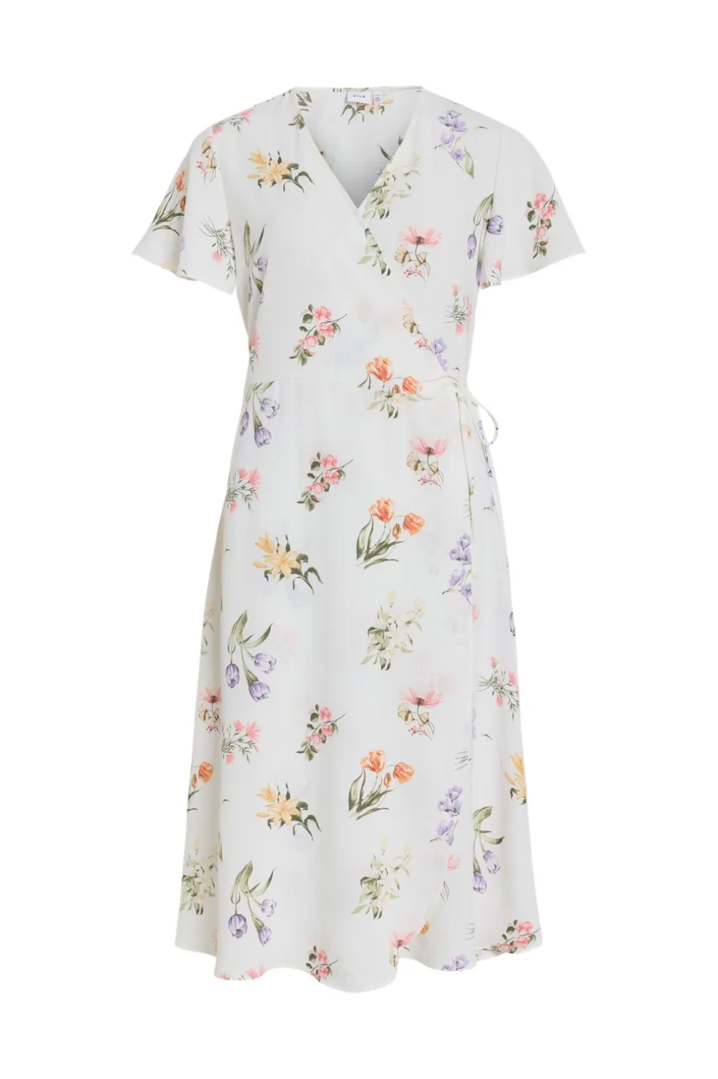 Vilovie S/S Wrap Midi Dress