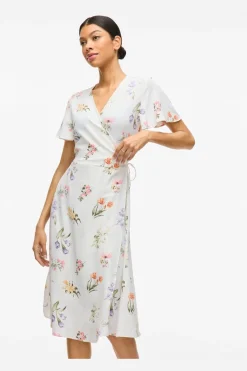 Vilovie S/S Wrap Midi Dress