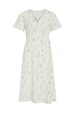Vila Vilovie S/S Wrap Midi Dress | Klänningar
