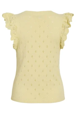 Vila Viarea V-Neck / Founce Knit Top | T-Shirts & Toppar
