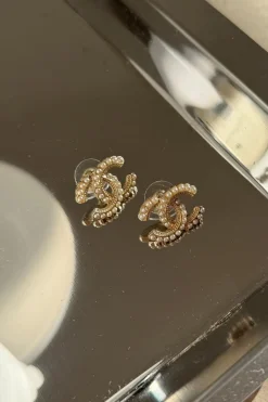 Vintage Chanel CC Øreringe