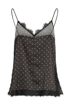 Visia S/L Dot Lace Top
