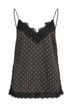 Visia S/L Dot Lace Top