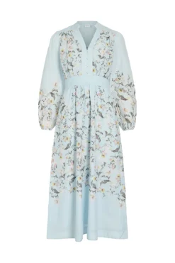 Vila Vizanila Gil L/S Midi Dress/Dc/Ln | Klänningar