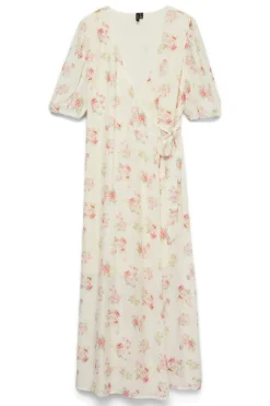 Vero Moda Vbea 2/4 V-Neck Wrap 7/8 Dre | Klänningar