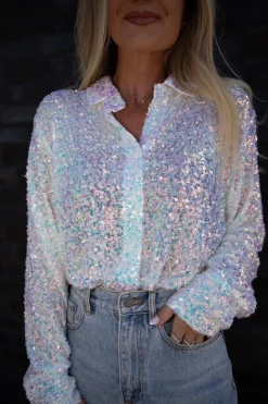 Valentin Studio Vsclassy Sequins Shirt | Blusar & Skjortor