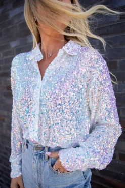 Valentin Studio Vsclassy Sequins Shirt | Blusar & Skjortor