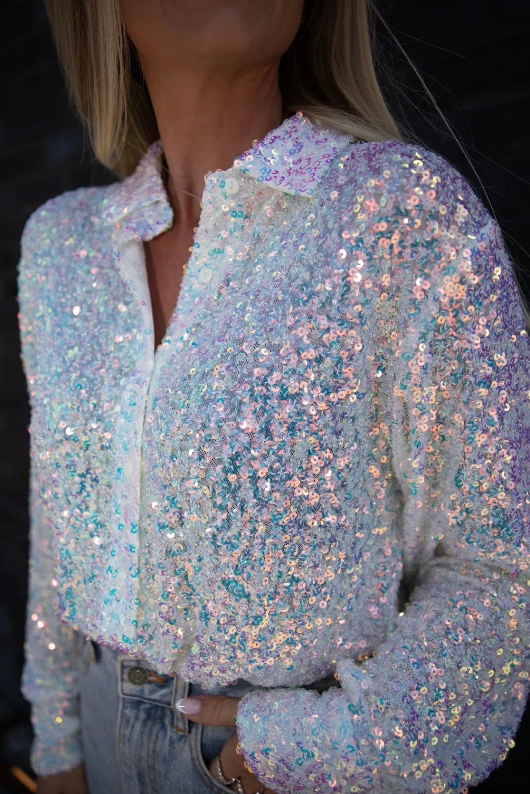 Valentin Studio Vsclassy Sequins Shirt | Blusar & Skjortor