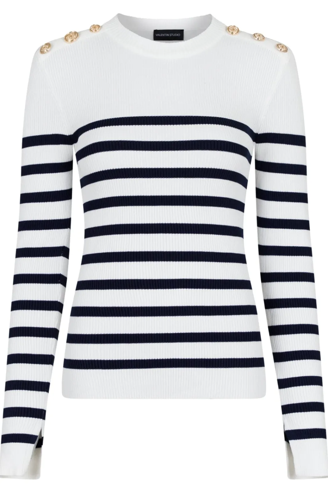 Valentin Studio Vsgold Button Knit Blouse | Blusar & Skjortor