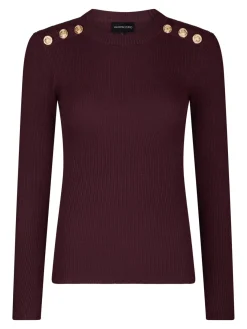 Valentin Studio Vsgold Button Knit Blouse 160471 | Blusar & Skjortor