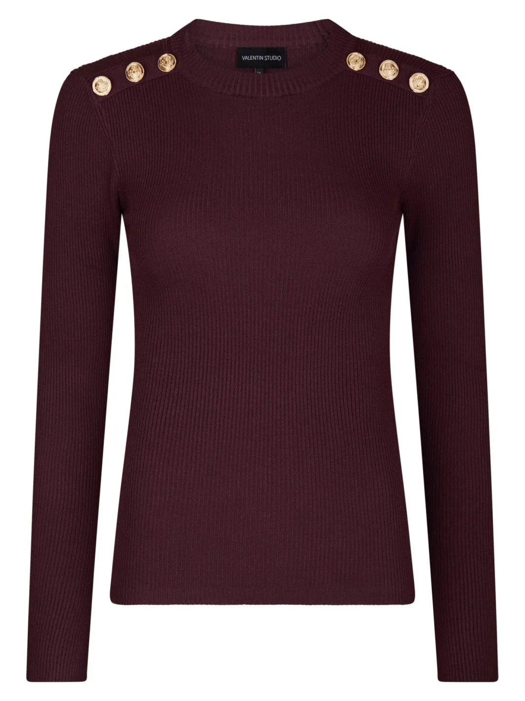 Valentin Studio Vsgold Button Knit Blouse 160471 | Blusar & Skjortor