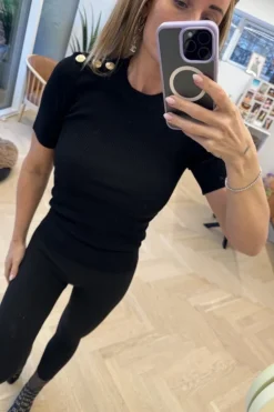 Vsgold Button Knit T-shirt