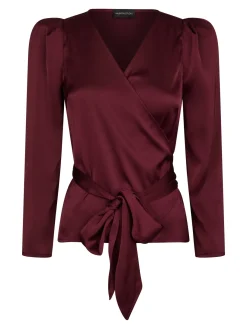 Valentin Studio Vsjosie Solid Satin Blouse 167298 | Blusar & Skjortor