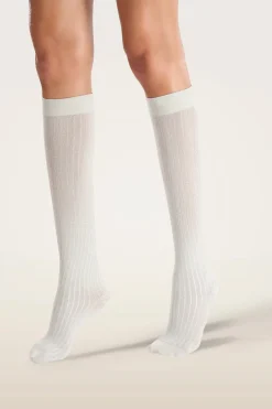 Wolford Wdshimmer Rib Knee-highs34427 | Damstrumpor & Trikåer