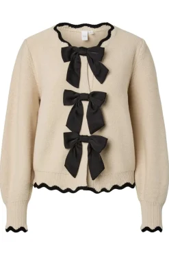 YAS eu Bow Knit Cardigan | Amningsvänliga Kläder|Cardigans
