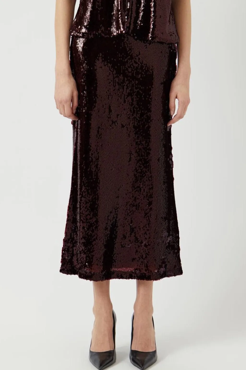 Yasroyalina Hmw Sequin Ankle Skirt -Show