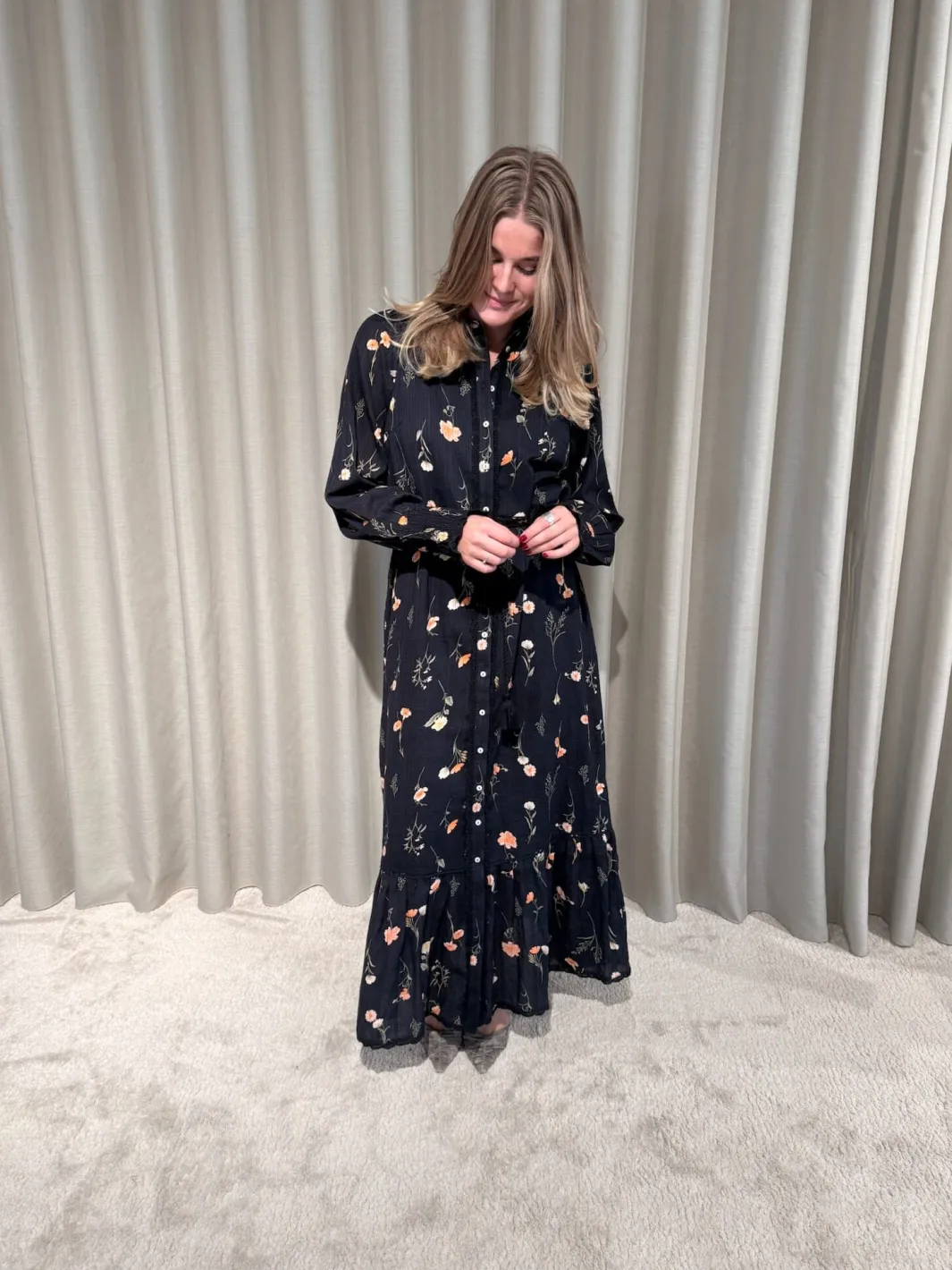 YAS somelli Ls Long Shirt Dress | Klänningar