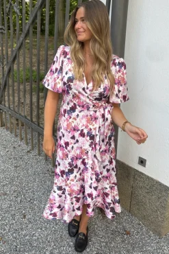 YAS thea 2/4 Midi Wrap Dress | Klänningar