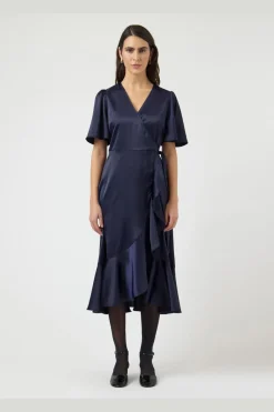 YAS thea 2/4 Midi Wrap Dress | Klänningar