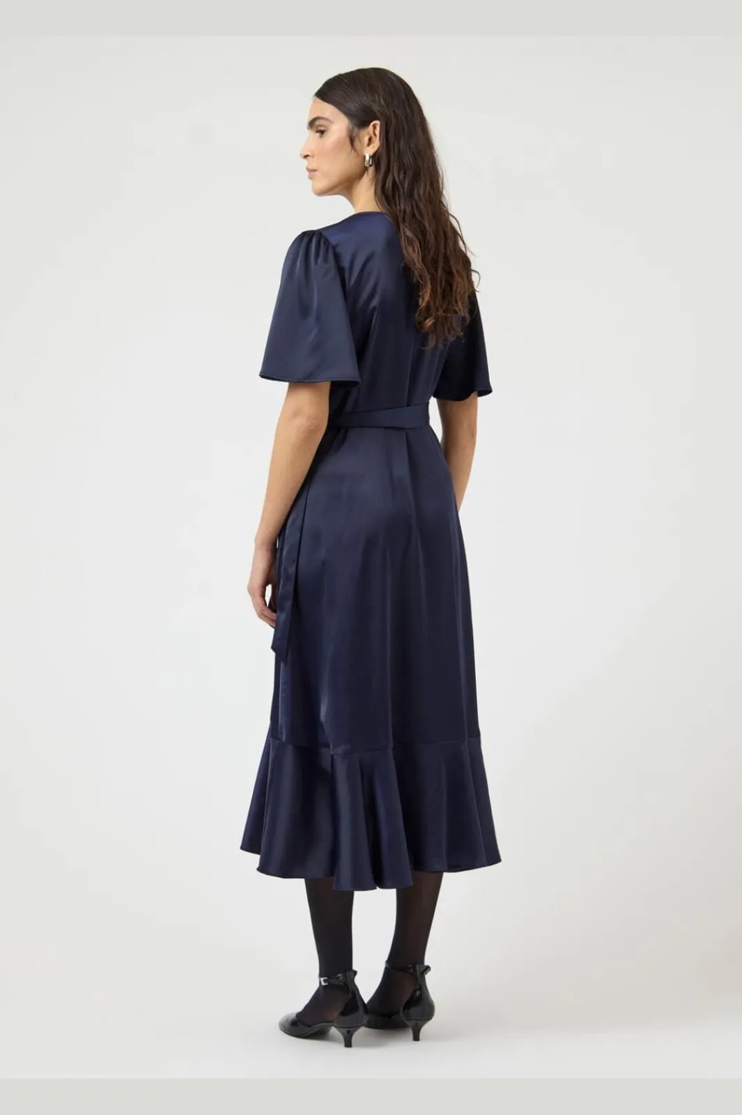 YAS thea 2/4 Midi Wrap Dress | Klänningar