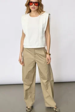 Co´Couture Zeicc Padded Peat Top 45151 | T-Shirts & Toppar
